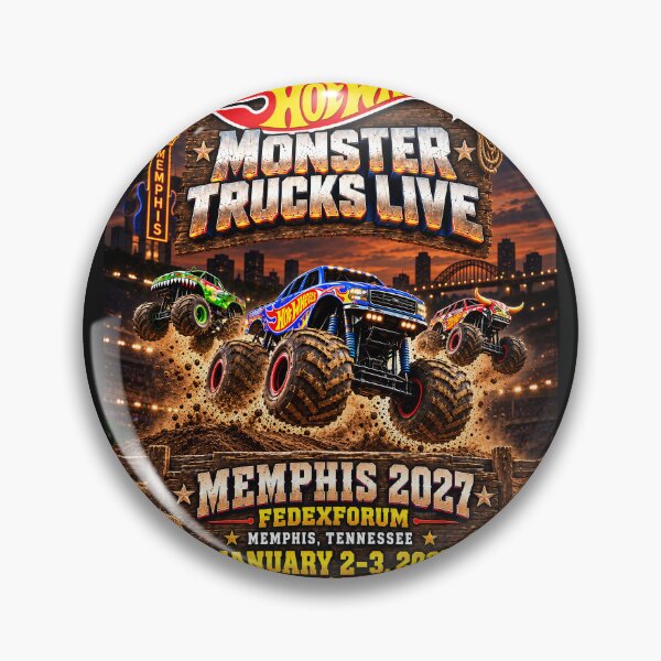 Item preview, Hot Wheels Memphis TN - Monster Trucks - Jan. 2-3, 2027 - FedEx Forum designed and sold by DBM Photo Art 1.