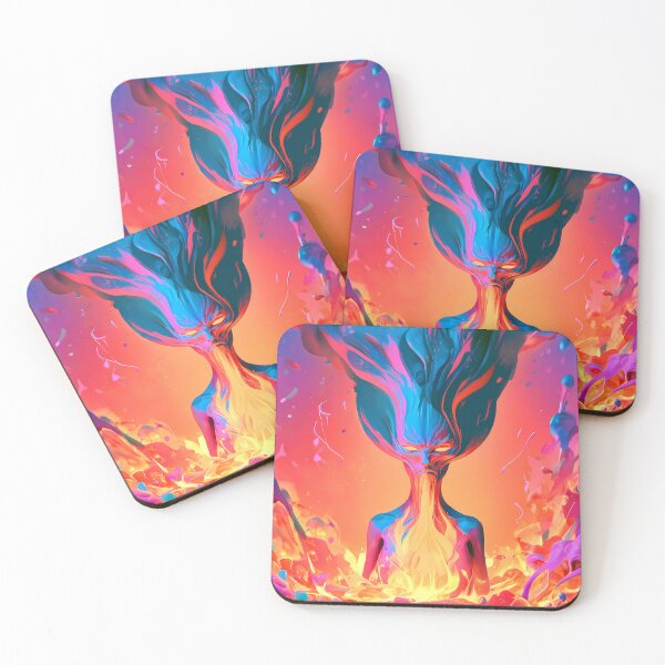 Item preview, Psychedelic Fire and Ice Cosmic Entity Art designed and sold by Lunat1kk.