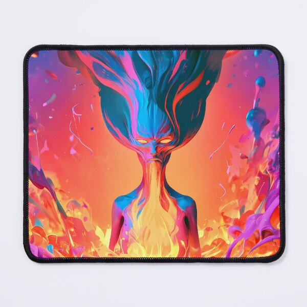 Item preview, Psychedelic Fire and Ice Cosmic Entity Art designed and sold by Lunat1kk.