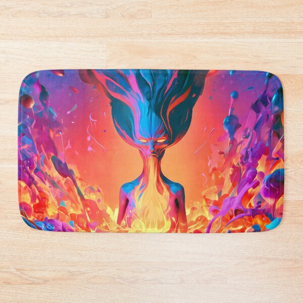 Item preview, Psychedelic Fire and Ice Cosmic Entity Art designed and sold by Lunat1kk.