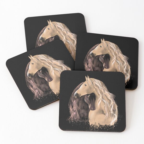 Item preview, Golden & Shadow Horses designed and sold by ArtistsAtticWI.