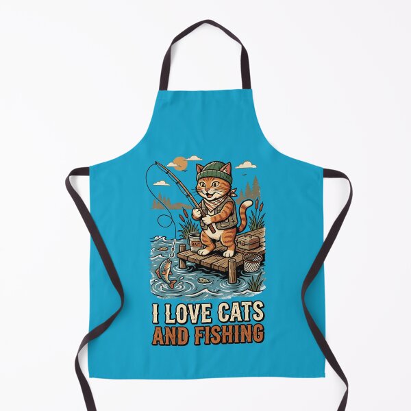 Item preview, I love cats and fishing designed and sold by ParadoxParadox.