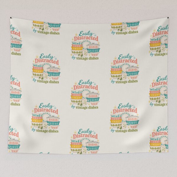 Item preview, Vintage dishes Easily Distracted Design designed and sold by Neeshki.