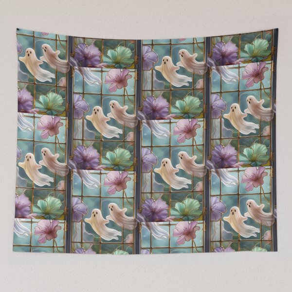 Item preview, Fantasmitas de Vitral Pastel y Flores designed and sold by BriSher.