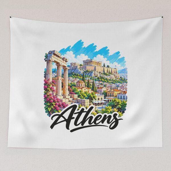 Artikelvorschau, Athen, Griechenland, Reisekunst entworfen und verkauft von EdwinkOne.