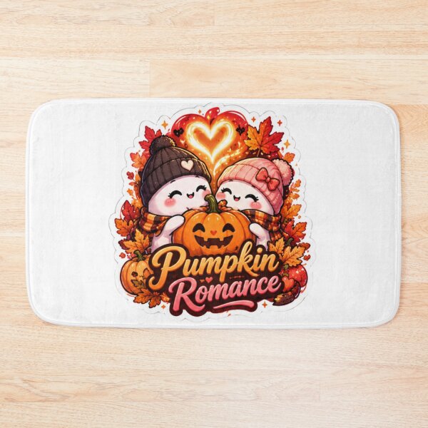 Item preview, Cute Ghost Couple Pumpkin Fall Romance designed and sold by lorand-designs.