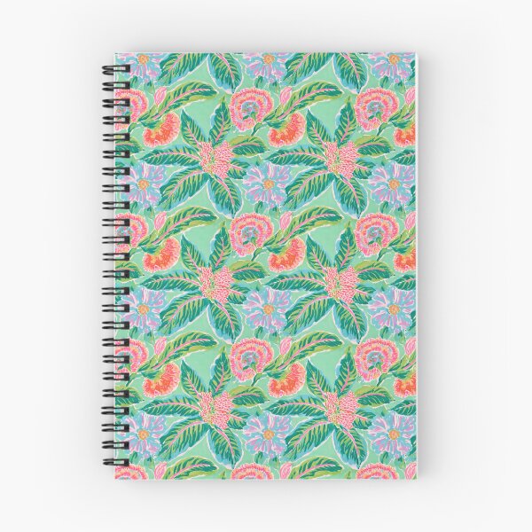 Item preview, Hojas de tabaco de estilo chinoiserie preppy sobre fondo verde menta. designed and sold by SophieClimaArt.