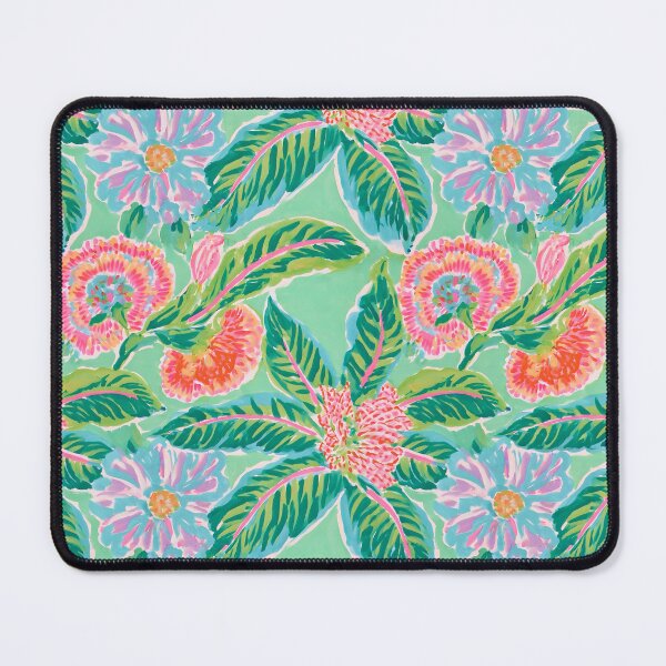 Item preview, Hojas de tabaco de estilo chinoiserie preppy sobre fondo verde menta. designed and sold by SophieClimaArt.
