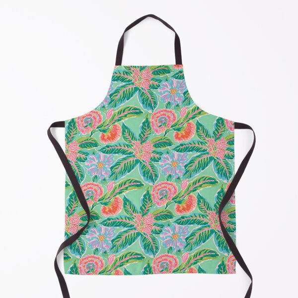Artikelvorschau, Preppy-Tabakblätter im Chinoiserie-Stil auf mintgrünem Grund entworfen und verkauft von SophieClimaArt.