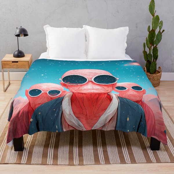 Item preview, Retro Bald Alien Trio Cosmic Goggles Art designed and sold by Lunat1kk.