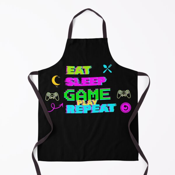 Item preview, Eat Sleep Game Repeat Minimalist Typography designed and sold by soul-creative.