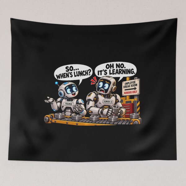 Item preview, SO… WHEN’S LUNCH? OH NO. IT’S LEARNING. designed and sold by signshirtz.