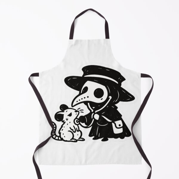 Item preview, Cute Plague Doctor Examining Rat designed and sold by Ashen Threads Studio.