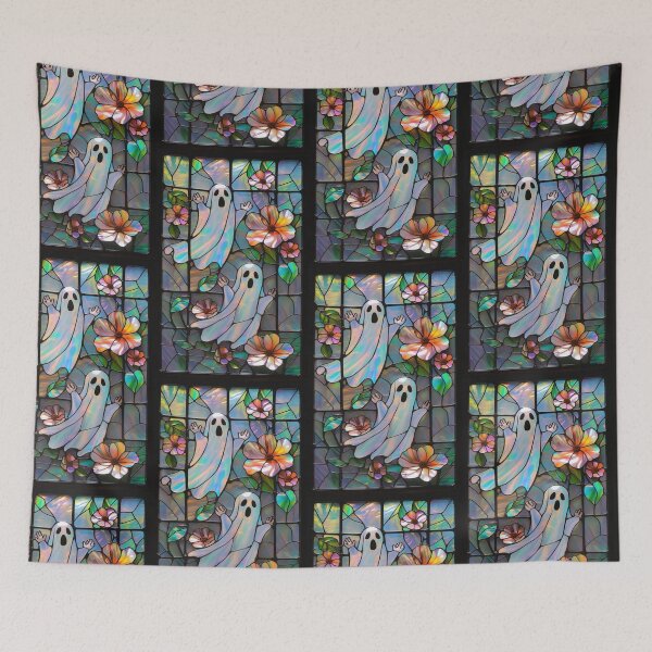 Item preview, Fantasmas de Vidrio Emplomado Halloween Pastel designed and sold by BriSher.