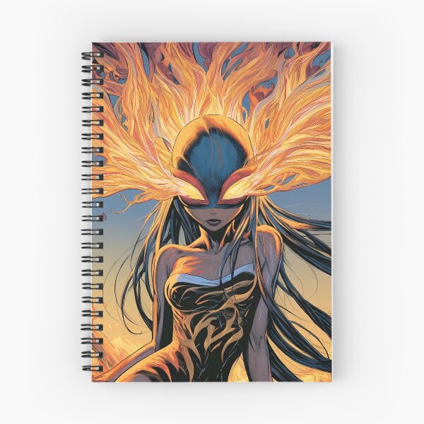 Item preview, Flaming Eyes Cosmic Goddess Anime Art designed and sold by Lunat1kk.