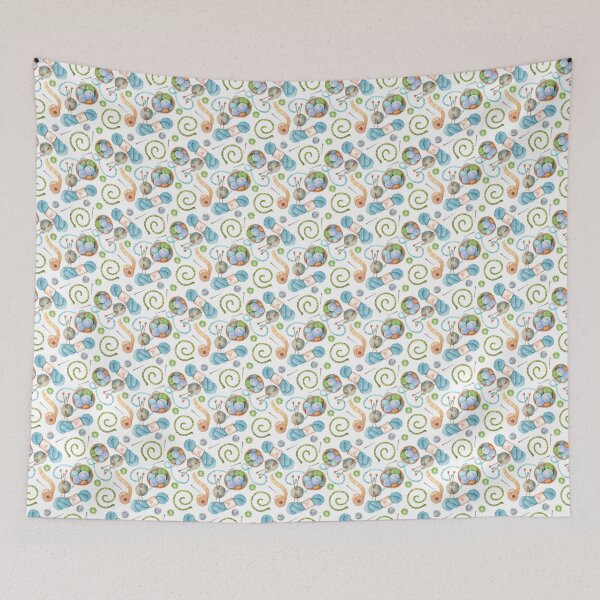Item preview, Knitting Watercolor Seamless Pattern | Yarn, Knitting Needles & Crochet Supplies designed and sold by White Rabbit Design .