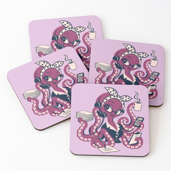 Item preview, Multitasking Octopus Secretary designed and sold by karamram.