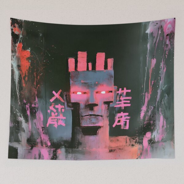 Item preview, Brutalist Cyber Golem Dark Sci-Fi Art designed and sold by Lunat1kk.