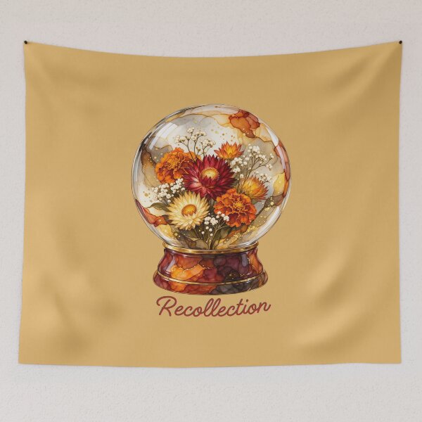 Item preview, Strawflower Snow Globe designed and sold by lifeinspired4u.