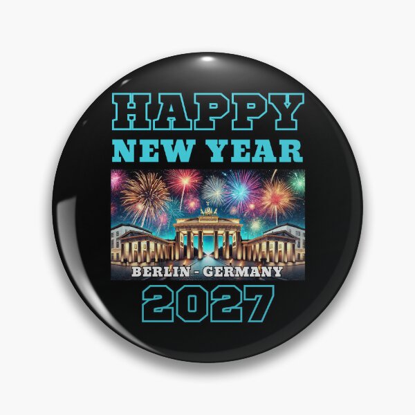 Item preview, Happy New Year 2027 - Berlin - Blue Edition designed and sold by Manic Merch Designs.