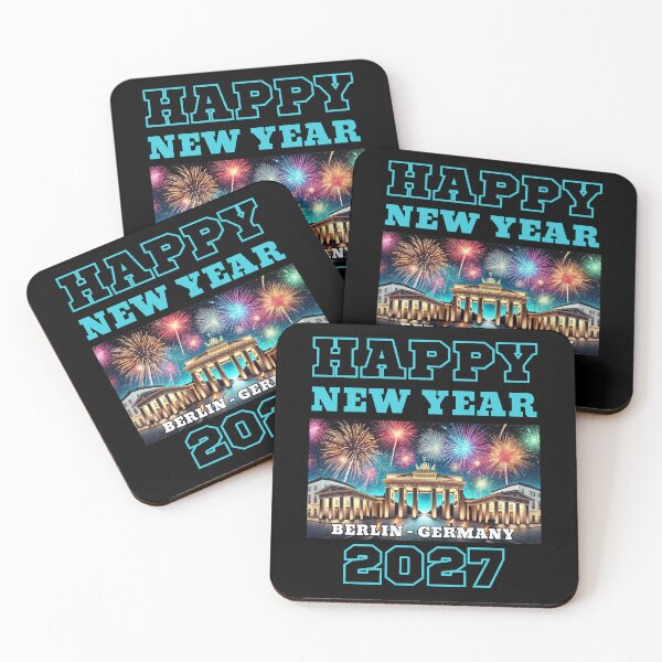 Item preview, Happy New Year 2027 - Berlin - Blue Edition designed and sold by Manic Merch Designs.