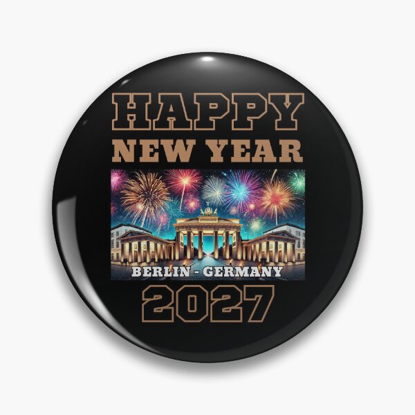 Item preview, Happy New Year 2027 - Berlin - Light Brown Edition designed and sold by Manic Merch Designs.