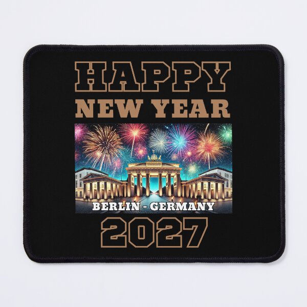 Item preview, Happy New Year 2027 - Berlin - Light Brown Edition designed and sold by Manic Merch Designs.