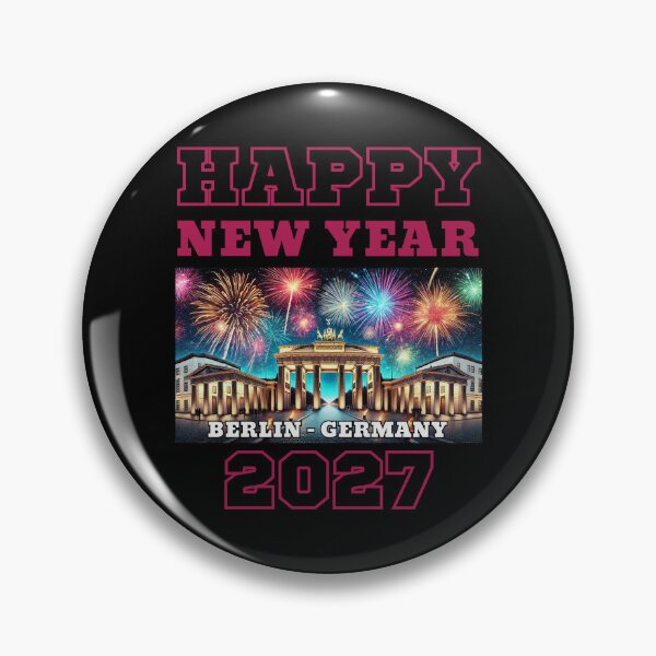 Item preview, Happy New Year 2027 - Berlin - Pink Edition designed and sold by Manic Merch Designs.