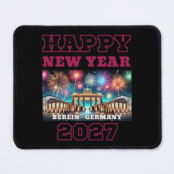 Item preview, Happy New Year 2027 - Berlin - Pink Edition designed and sold by Manic Merch Designs.