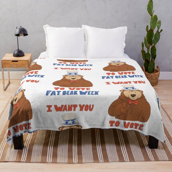 Item preview, I Want You To Vote: Fat Bear Week designed and sold by MellowMoths.