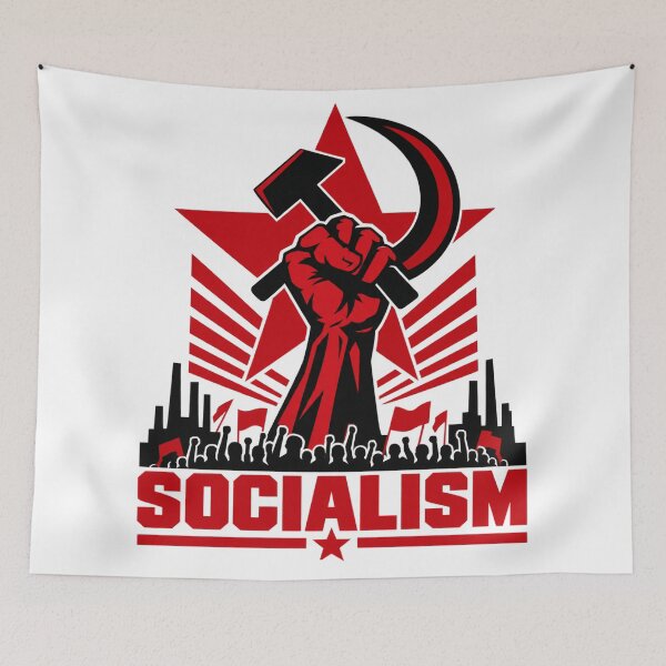 Item preview, Socialist Fist Hammer and Sickle Red Star    designed and sold by Owcomm.
