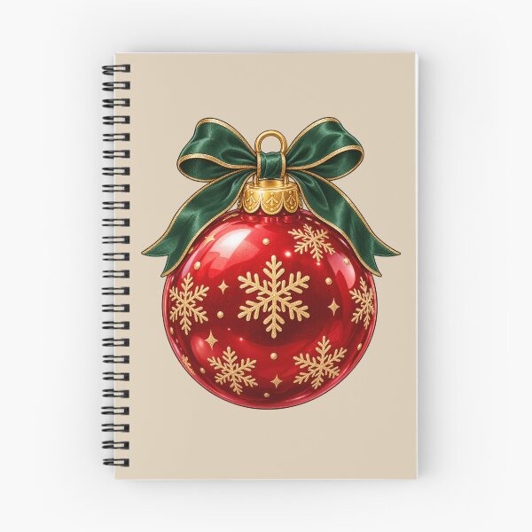 Item preview, Red Christmas Ornament – Gold Snowflake Holiday Decor designed and sold by HO•Designs.