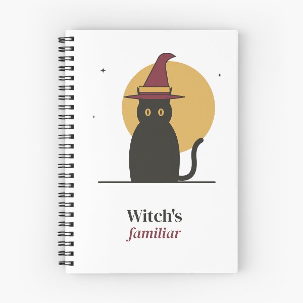 Item preview, Witch's Familiar - Black Cat in Witch Hat Full Moon designed and sold by Rilindi.