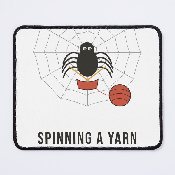 Item preview, Spinning a Yarn - Knitting Spider Halloween for Knitters designed and sold by Rilindi.