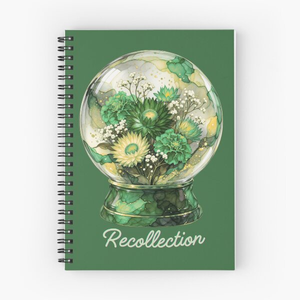 Item preview, Spring Green Strawflower Snow Globe designed and sold by lifeinspired4u.