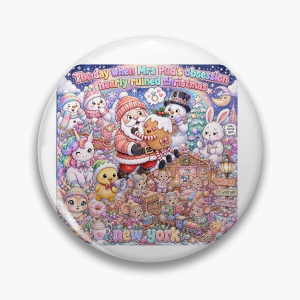 Artikelvorschau, Mrs Puds Obsession Ruined Christmas Puzzle entworfen und verkauft von TheChalkyFox.
