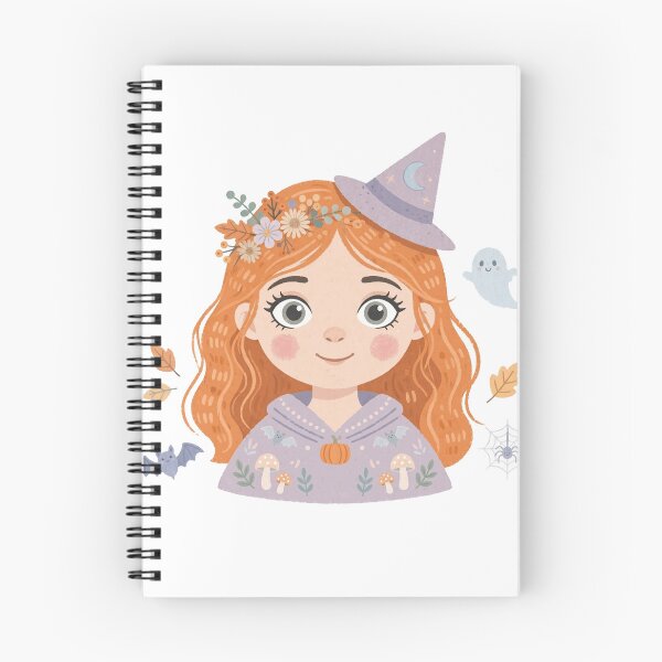 Artikelvorschau, Whimsical Folk Art Pumpkin Witch Girl entworfen und verkauft von Faelottie.