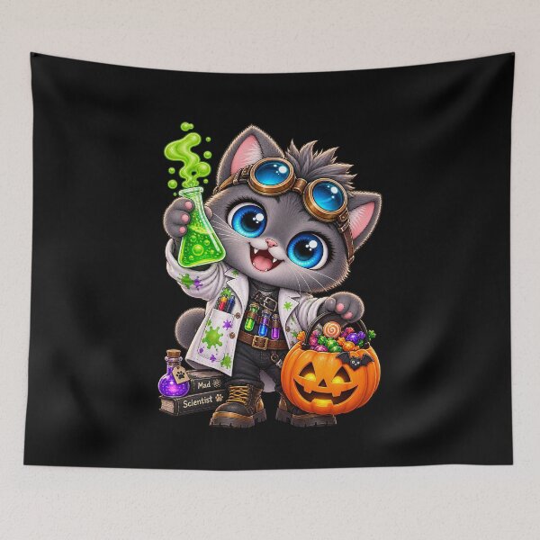 Item preview, Mad Scientist Cat  designed and sold by Meow Story .