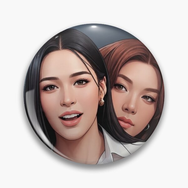 Item preview, LingOrm Back Hug Sapphic Thai GL Kdrama Actress LGBTQ+ Cartoon Art Wall Decor Comic Print Poster Shirt Cell  designed and sold by Mind Space.