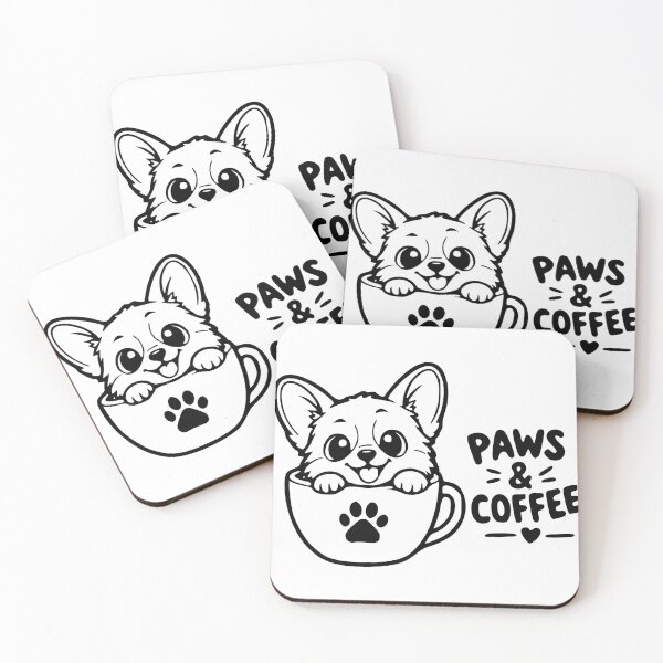 Item preview, Paws & Coffee – Paw Coffee Design designed and sold by Pommes im Bett.