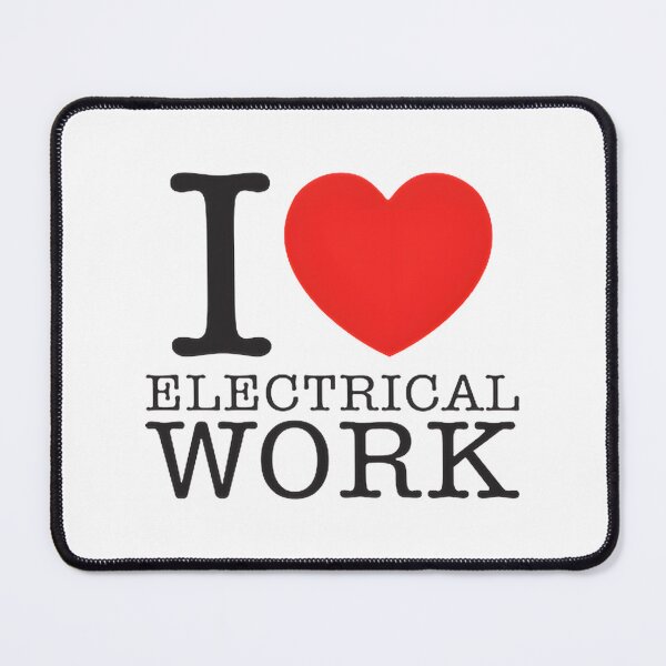 Item preview, I Love Electrical Work - Passionate Electrician Design for Professionals and Enthusiasts designed and sold by zalrainofficial.