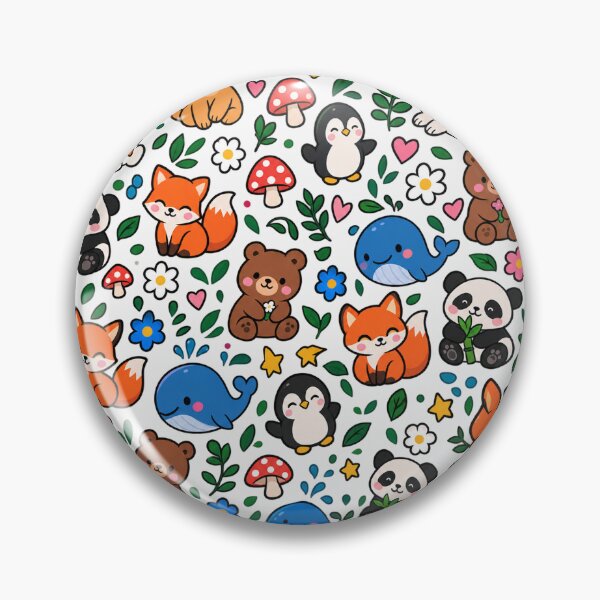 Item preview, Cute Kawaii Animals Pattern With Forest Friends    designed and sold by Owcomm.