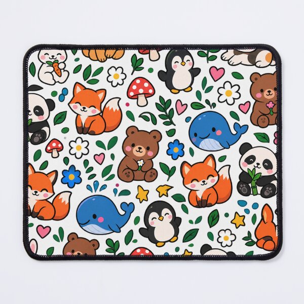 Item preview, Cute Kawaii Animals Pattern With Forest Friends designed and sold by Owcomm.