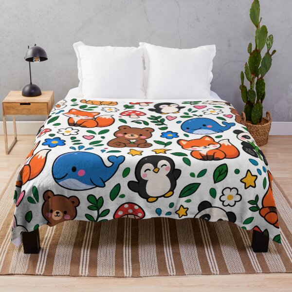 Item preview, Cute Kawaii Animals Pattern With Forest Friends designed and sold by Owcomm.