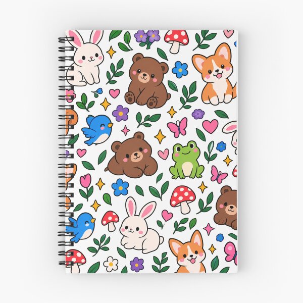 Item preview, Cute Forest Animals With Mushrooms And Flowers    designed and sold by Owcomm.
