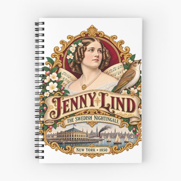 Item preview, Jenny Lind — The Swedish Nightingale — New York 1850 designed and sold by Past in Threads.