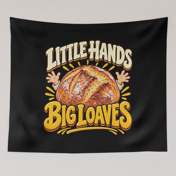 Item preview, Toddler Sourdough Little Hands Big Loaves Baking T-Shirt designed and sold by Trendably.