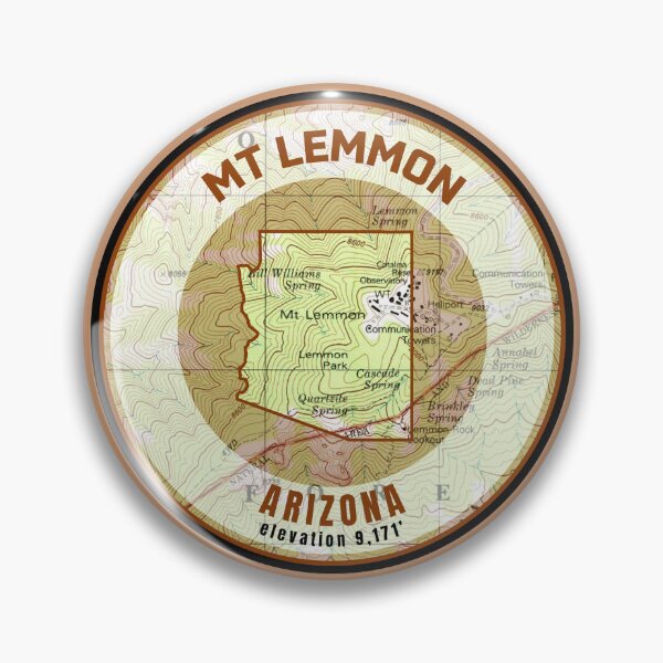 Item preview, Arizona Souvenir Map - Mt Lemmon designed and sold by Willz Designz.
