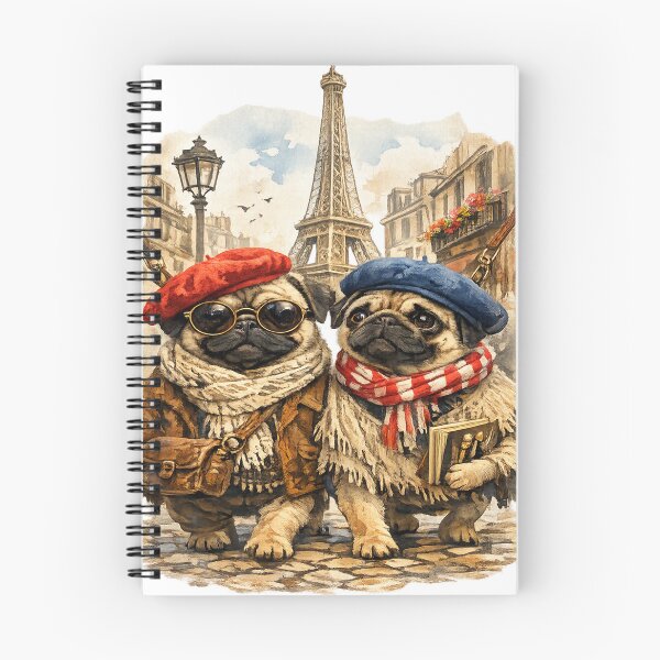 Item preview, Pugs in Paris designed and sold by PhotosByG.