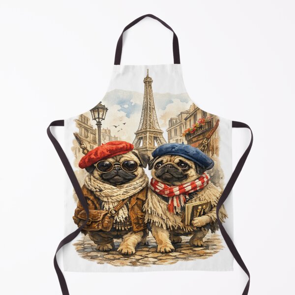 Item preview, Pugs in Paris designed and sold by PhotosByG.